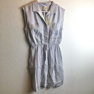 Japna blue and white pinstripe dress